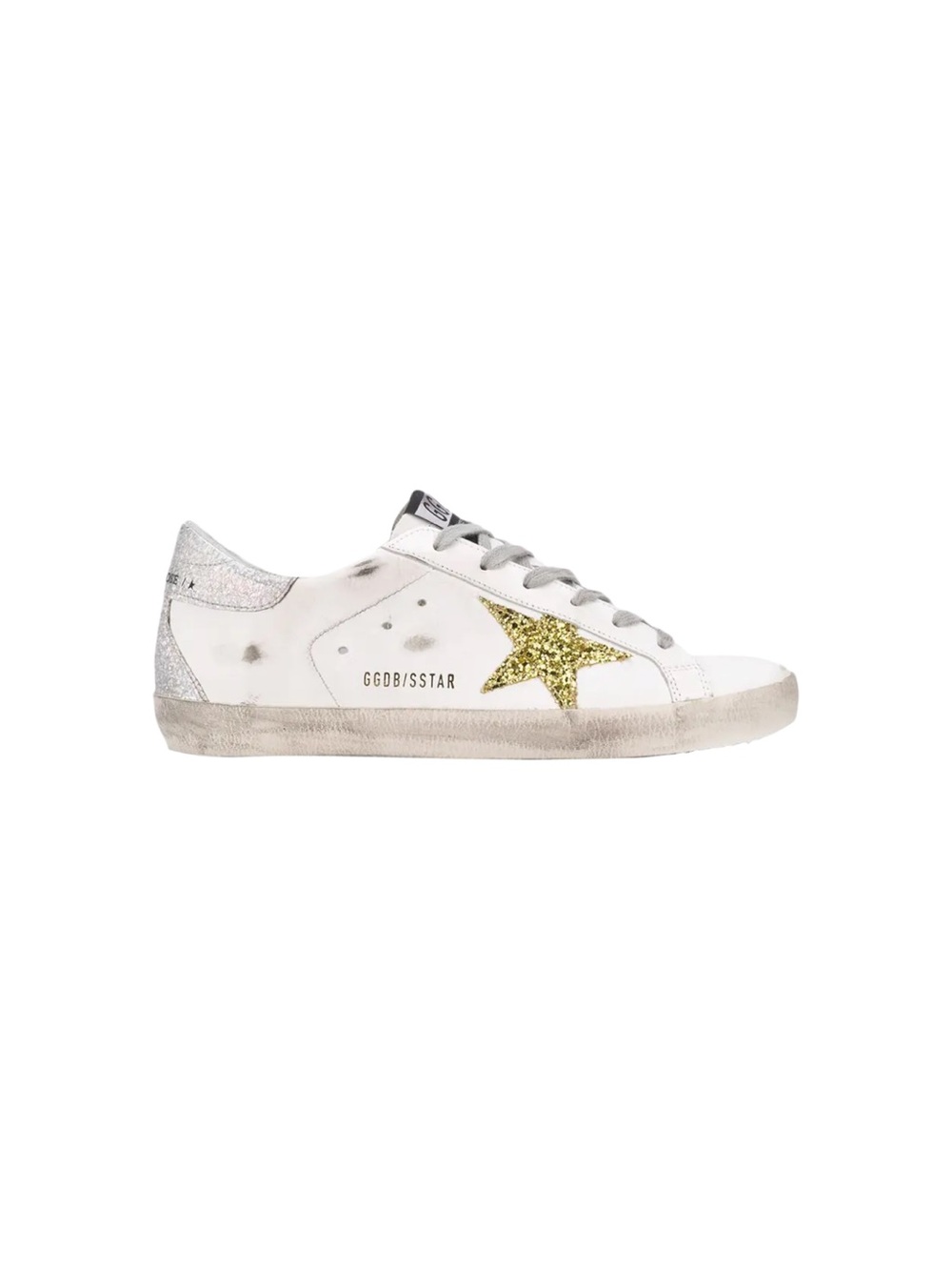 Golden Goose Superstar 'White Gold Silver Glitter'